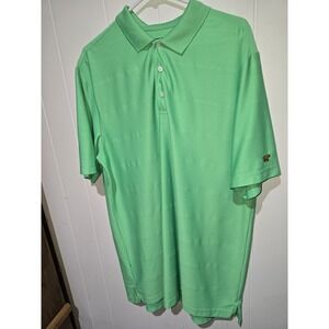 Jack Nicklaus StayDri Polo Men XL Lime Green Performance Short Sleeve Shirt Logo
